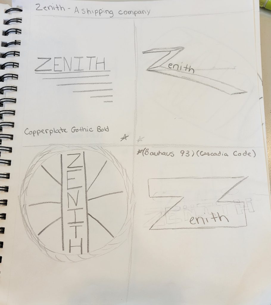 Sketches - A shipping company brand